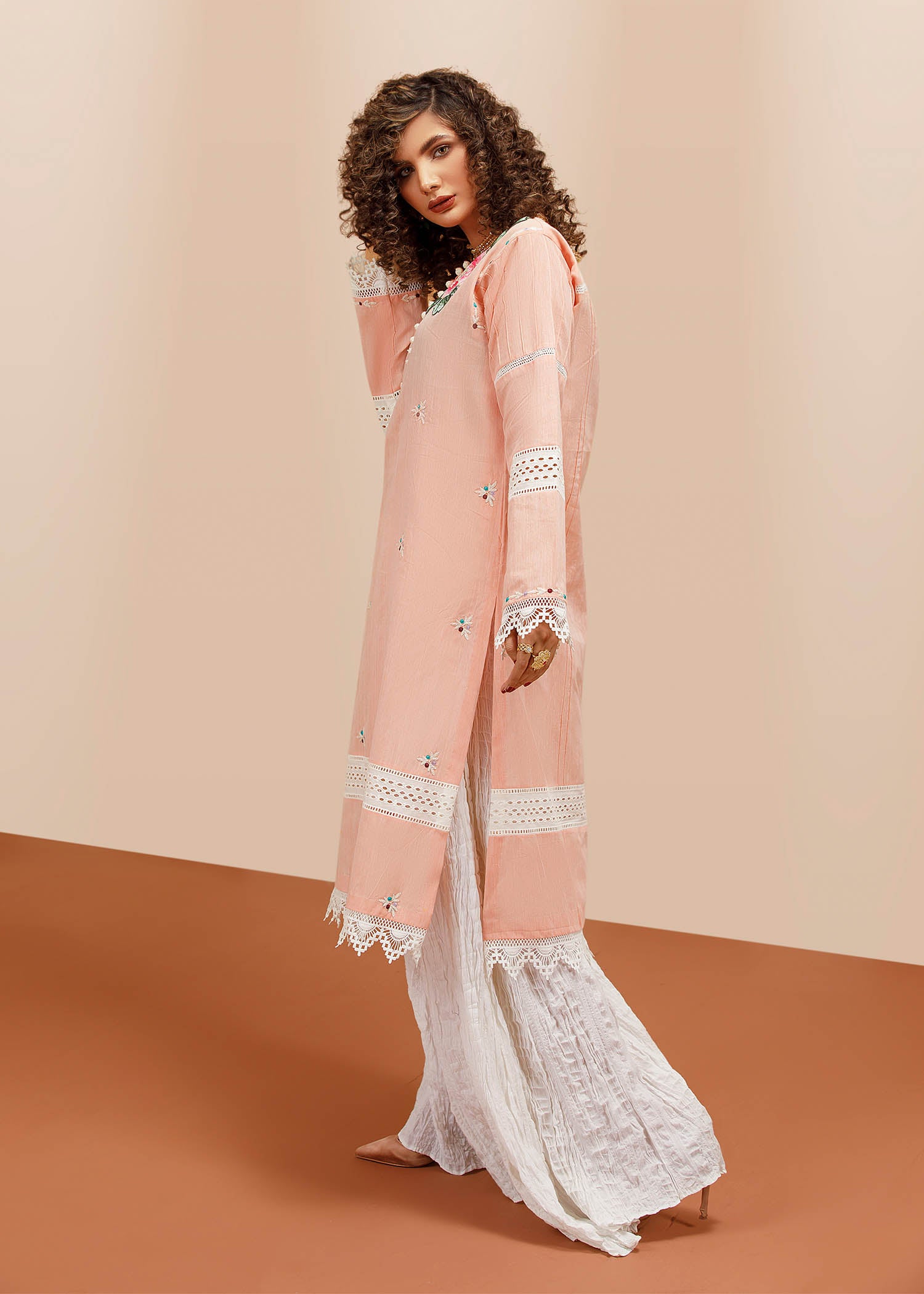Pink Khaddi Lawn
