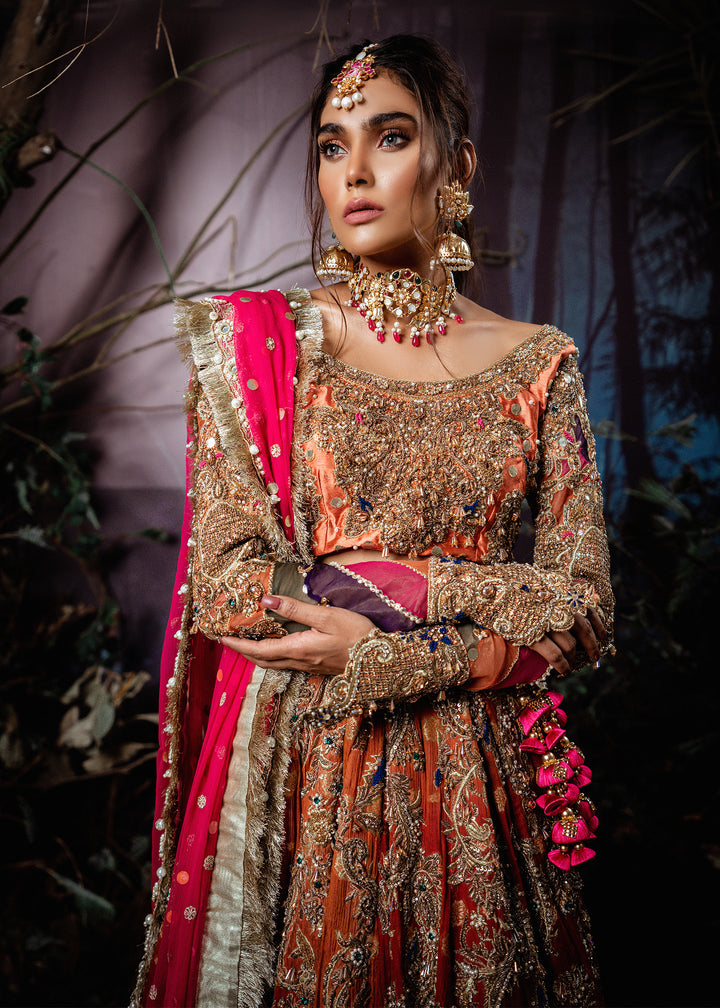 Model wearing Embellished Lehenga Choli with Dupatta -3